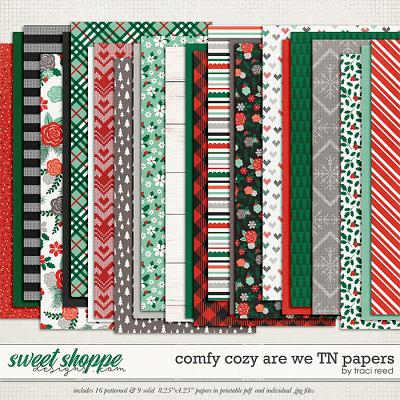 Comfy Cozy Are We Traveler's Notebook Papers by Traci Reed