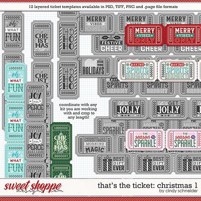 Cindy's Layered Templates - That's the Ticket: Christmas 1 by Cindy Schneider