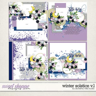 Winter Solstice Volume 1 Layered Templates by Amber
