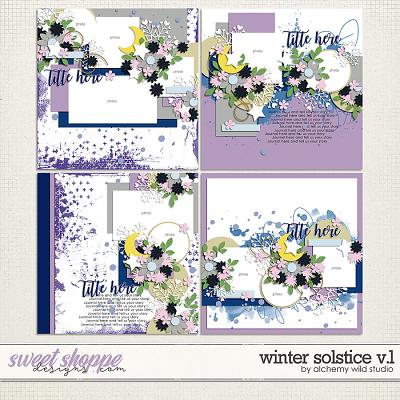 Winter Solstice Volume 1 Layered Templates