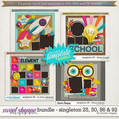 Brook's Templates - Bundle - Singleton 25, 50, 86 & 92 by Brook Magee