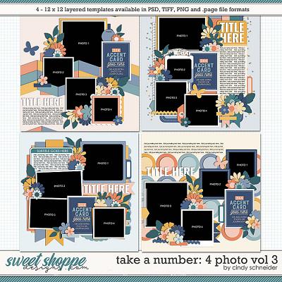 Cindy's Layered Templates - Take a Number: 4 Photo Vol. 3 by Cindy Schneider