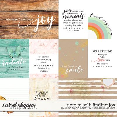 Note To Self: Finding Joy Cards by Kristin Cronin-Barrow & Studio Basic