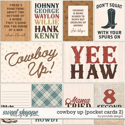 Cowboy Up Pocket Cards 2 by Ponytails