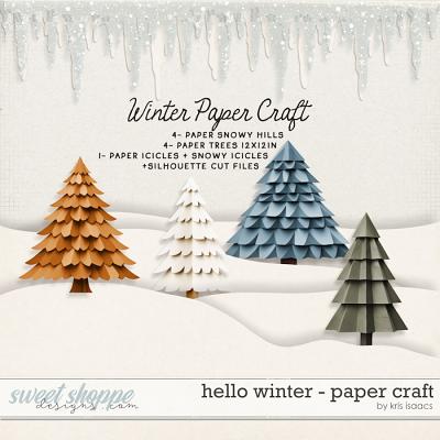 Hello Winter | Paper Craft Elements - by Kris Isaacs