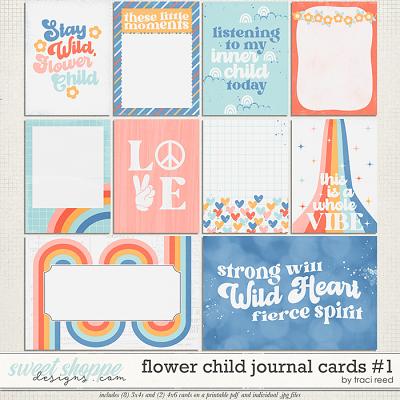 Flower Child Cards #1 by Traci Reed