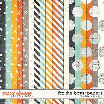 For the Boys: Papers by River Rose Designs