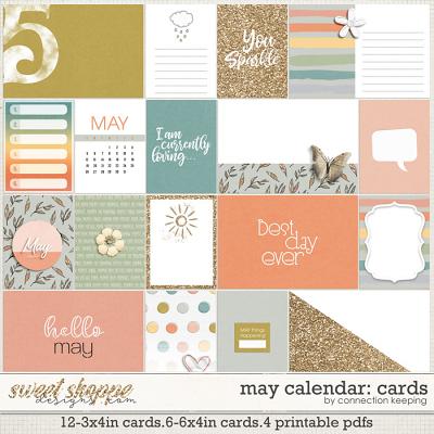 May Calendar Journal Cards by Connection Keeping