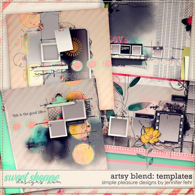 artsy blend templates: simple pleasure designs by jennifer fehr