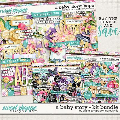 A Baby Story Kit Bundle by Digital Scrapbook Ingredients
