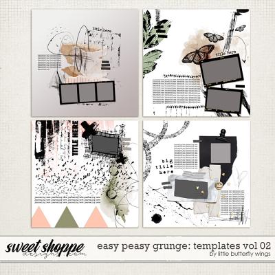 Easy Peasy grunge: templates (vol.02) by Little Butterfly Wings