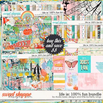 Life Is: 100% Fun Bundle by Studio Basic and Little Butterfly Wings