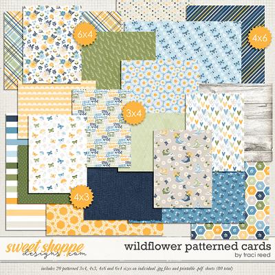 Wildflower Patterned Cards by Traci Reed