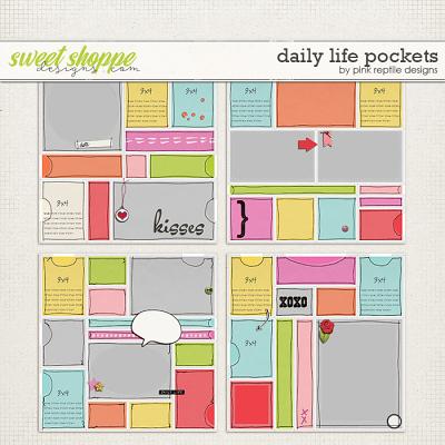 Daily Life Pockets by Pink Reptile Designs