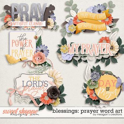 Blessings: Prayer Word Art by Meagan's Creations