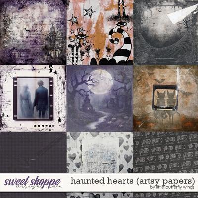 Haunted Hearts (artsy papers) by Little Butterfly Wings