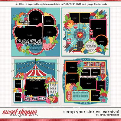 Cindy's Layered Templates - Scrap Your Stories: Carnival by Cindy Schneider