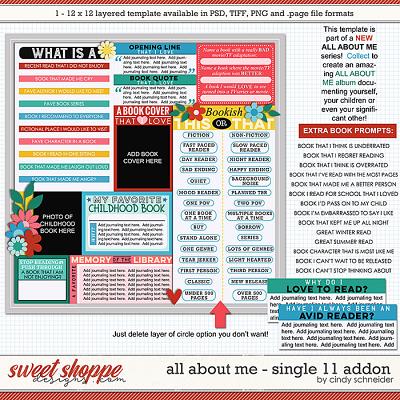 Cindy's Layered Templates - All About Me: Single 11 Add-on by Cindy Schneider