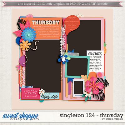Brook's Templates - Singleton 124 - Thursday by Brook Magee 