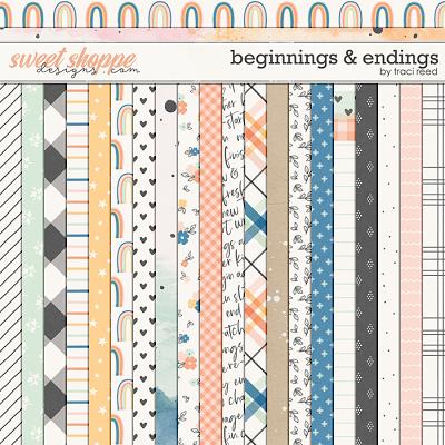 Beginnings & Endings 12x12 Papers by Traci Reed