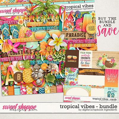 Tropical Vibes Bundle by Digital Scrapbook Ingredients