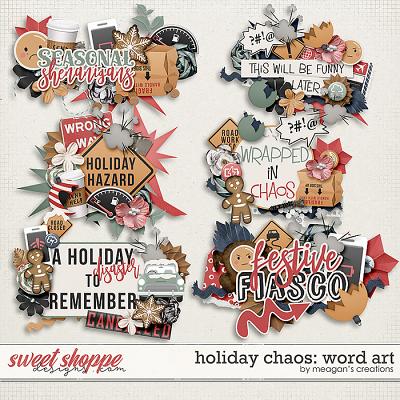 Holiday Chaos: Word Art by Meagan's Creations Holiday Chaos: Word Art by Meagan's Creations