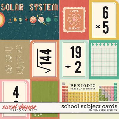 School Subjects Cards by Kelly Bangs Creative