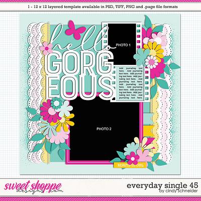 Cindy's Layered Templates - Everyday Single 45 by Cindy Schneider