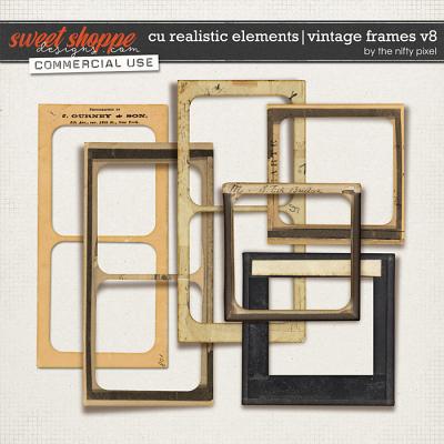 CU REALISTIC ELEMENTS | VINTAGE FRAMES Vol.8 by The Nifty Pixel