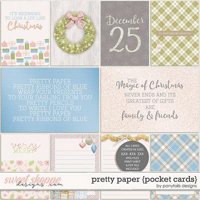 Pretty Paper Pocket Cards by Ponytails