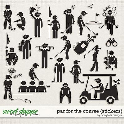 Par for the Course Stickers by Ponytails