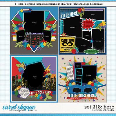 Cindy's Layered Templates - Set 218: Hero by Cindy Schneider