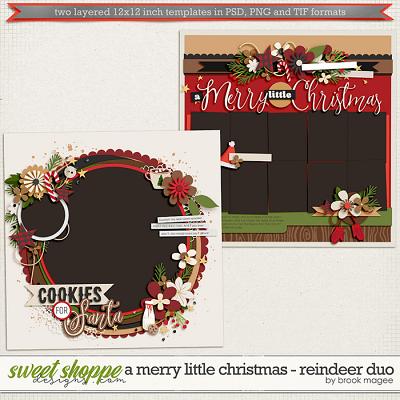 Brook's Templates - A Merry Little Christmas - Reindeer Duo by Brook Magee