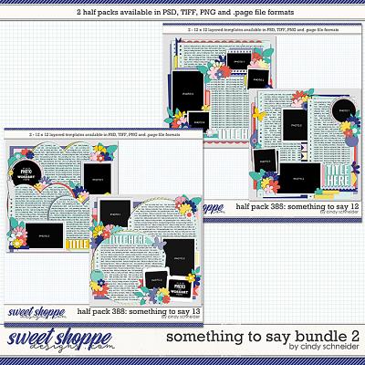 Cindy's Layered Templates - Something to Say Bundle 2 by Cindy Schneider