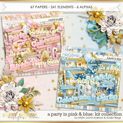 A Party in Pink & Blue: KIT COLLECTION by Kristin Cronin-Barrow & Studio Flergs