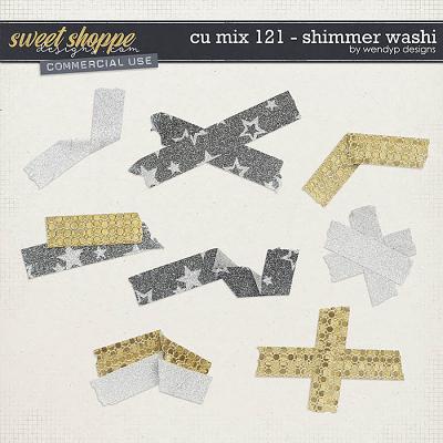 CU Mix 121 - Shimmer Washitape by WendyP Designs