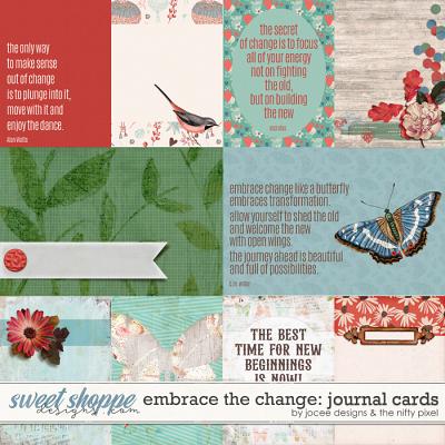 Embrace the Change Cards by JoCee Designs and The Nifty Pixel