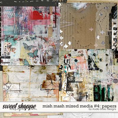 Mish Mash Mixed Media #4 Papers by Studio Basic
