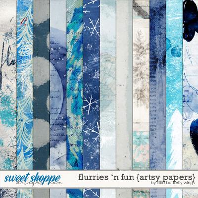 Flurries 'n fun (artsy papers} by Little Butterfly Wings