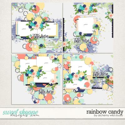 Rainbow Candy Layered Templates by Amber
