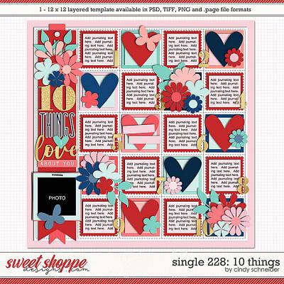 Cindy's Layered Templates - Single 228: 10 Things by Cindy Schneider