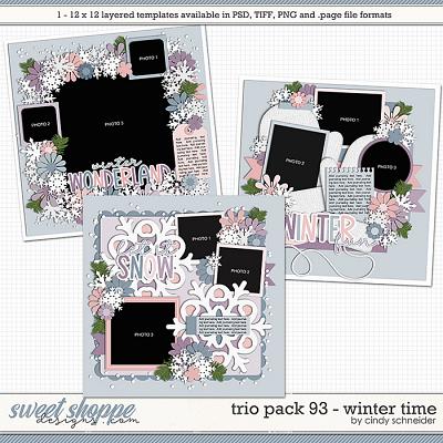 Cindy's Layered Templates - Trio Pack 93: Winter Time by Cindy Schneider