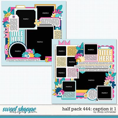 Cindy's Layered Templates - Half Pack 444: Caption It 1 by Cindy Schneider