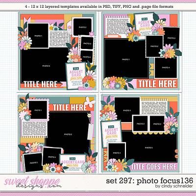 Cindy's Layered Templates - Set 297: Photo Focus 136 by Cindy Schneider