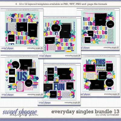 Cindy's Layered Templates - Everyday Singles Bundle 13 by Cindy Schneider