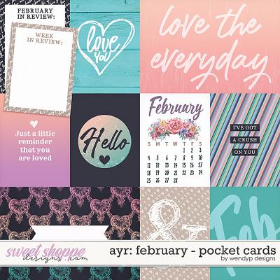 All year round: February - Pocket cards by WendyP Designs