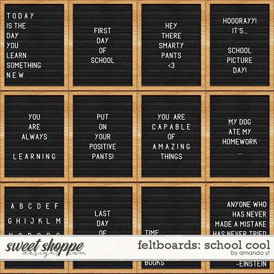 Feltboards: school cool by Amanda Yi