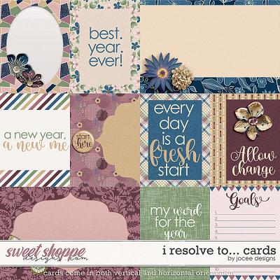 I resolve to…Cards by JoCee Designs