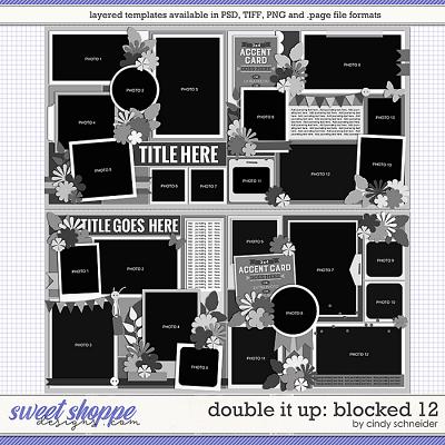 Cindy's Layered Templates - Double It Up: Blocked 12 by Cindy Schneider