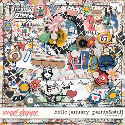 Hello January: paints&stuff by Amanda Yi